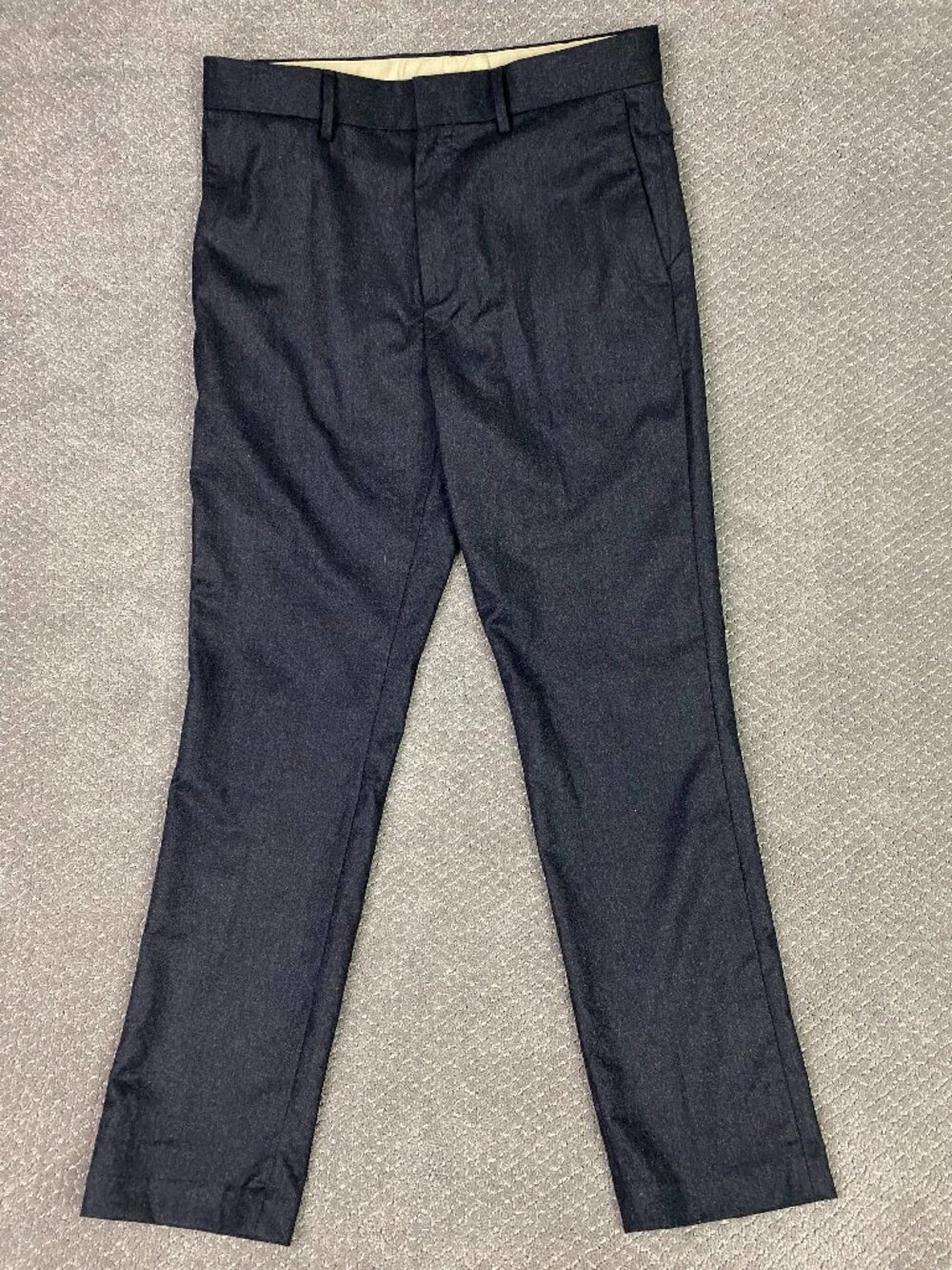 Banana Republic Flannel Pants Mens 31x32 Actual 34x32 Gray Vitale Barberis Wool